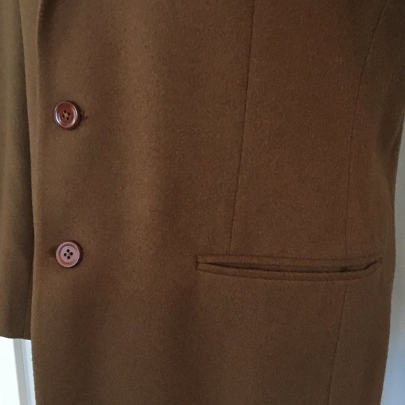 Vintage Perry Ellis Camel Hair Tan Sport Coat 40R - Picture 4 of 10